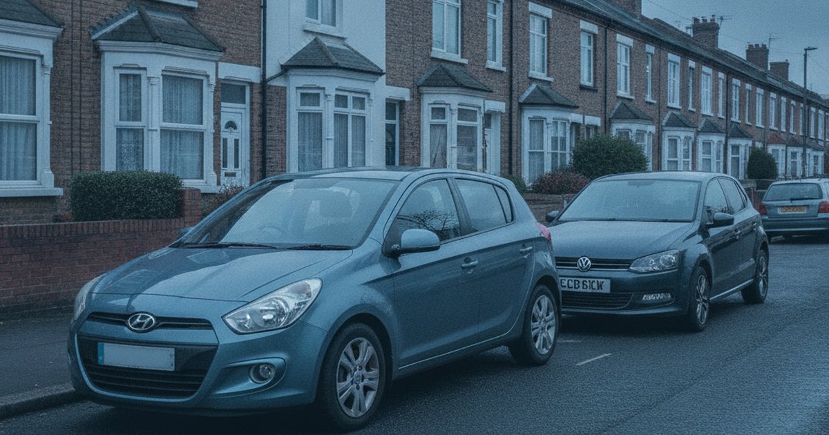 Hyundai i20 and VW Polo parked side by side, PlateInsight MOT reliability comparison