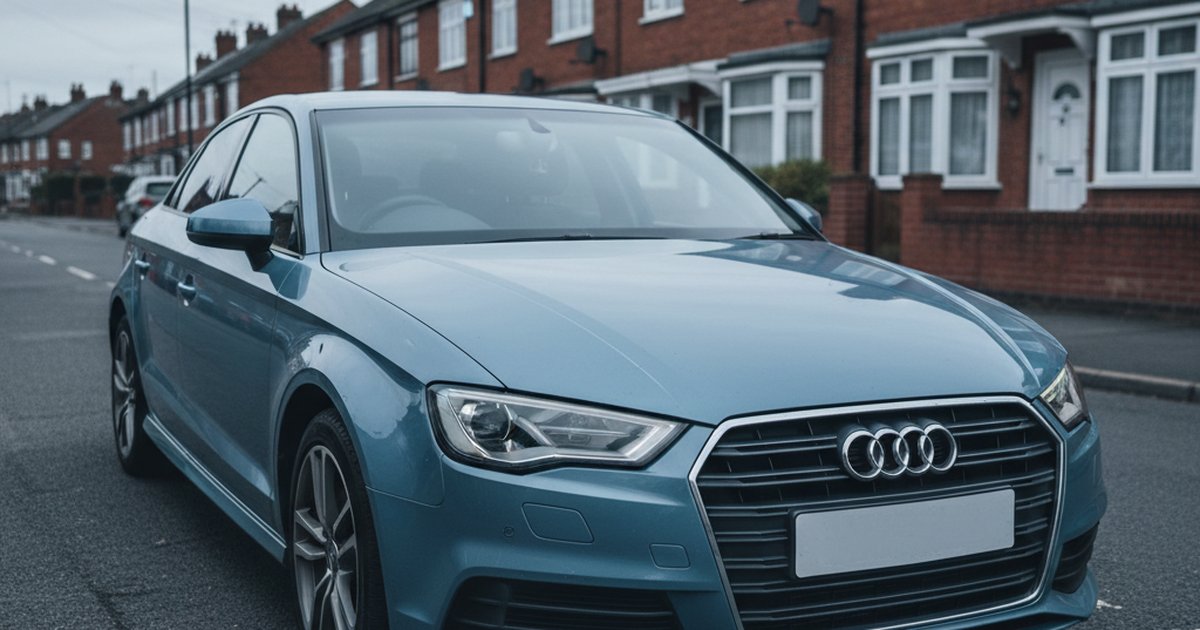 AUDI A3 parked on a UK suburban street — PlateInsight reliability analysis