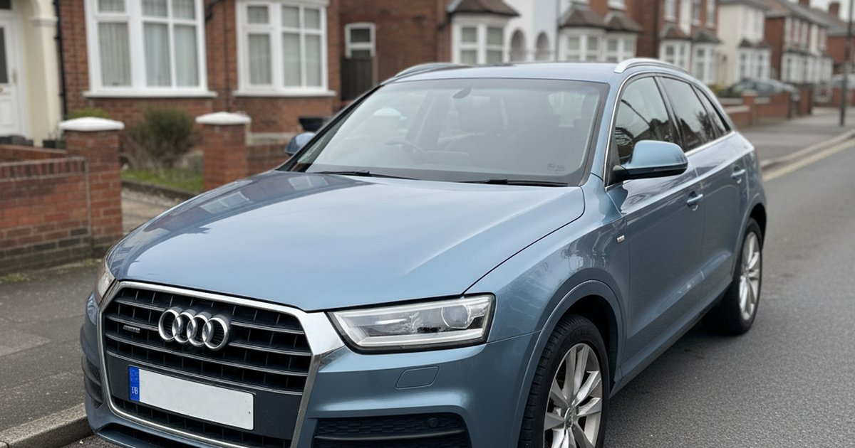 AUDI Q3 parked on a UK suburban street — PlateInsight reliability analysis