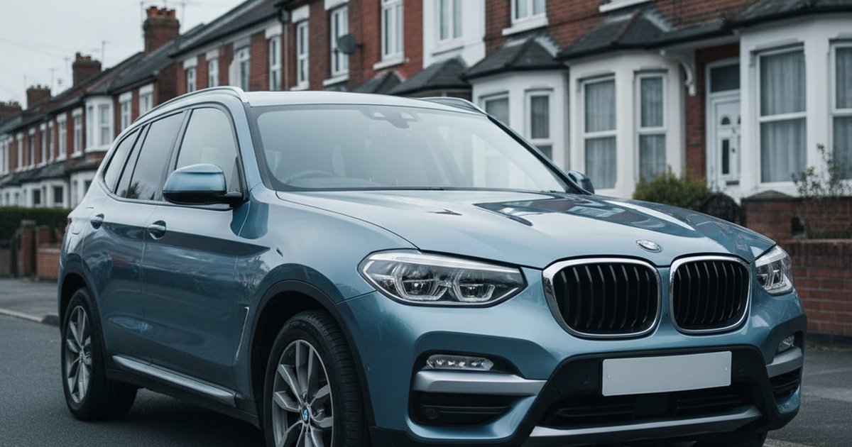 BMW X3 parked on a UK suburban street — PlateInsight reliability analysis