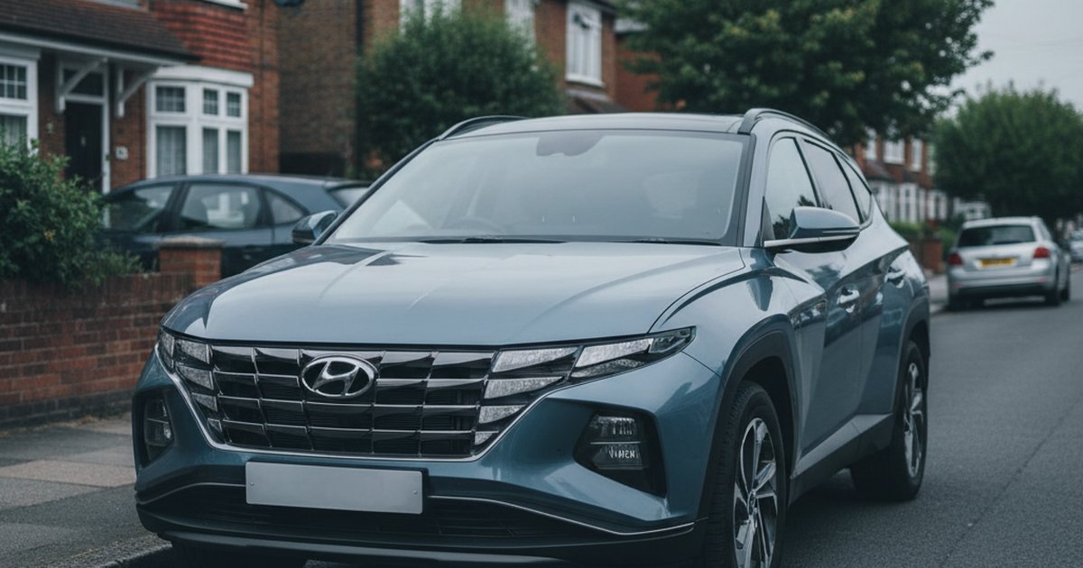 HYUNDAI Tucson parked on a UK suburban street — PlateInsight reliability analysis