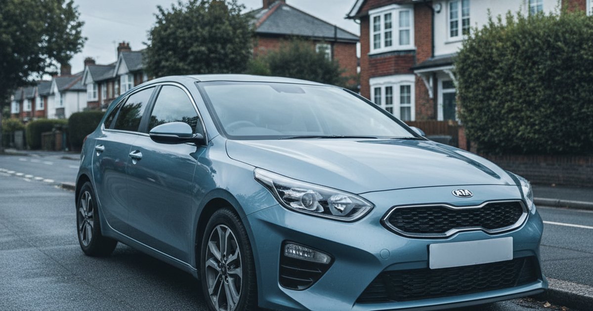 KIA Ceed parked on a UK suburban street — PlateInsight reliability analysis