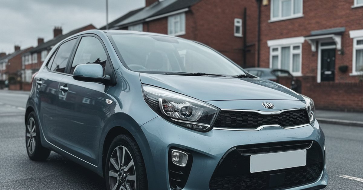 KIA Picanto parked on a UK suburban street — PlateInsight reliability analysis