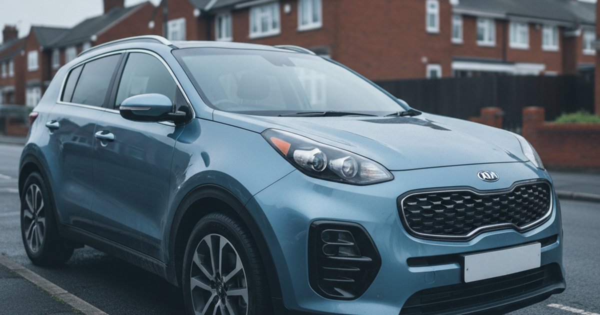 KIA Sportage parked on a UK suburban street — PlateInsight reliability analysis