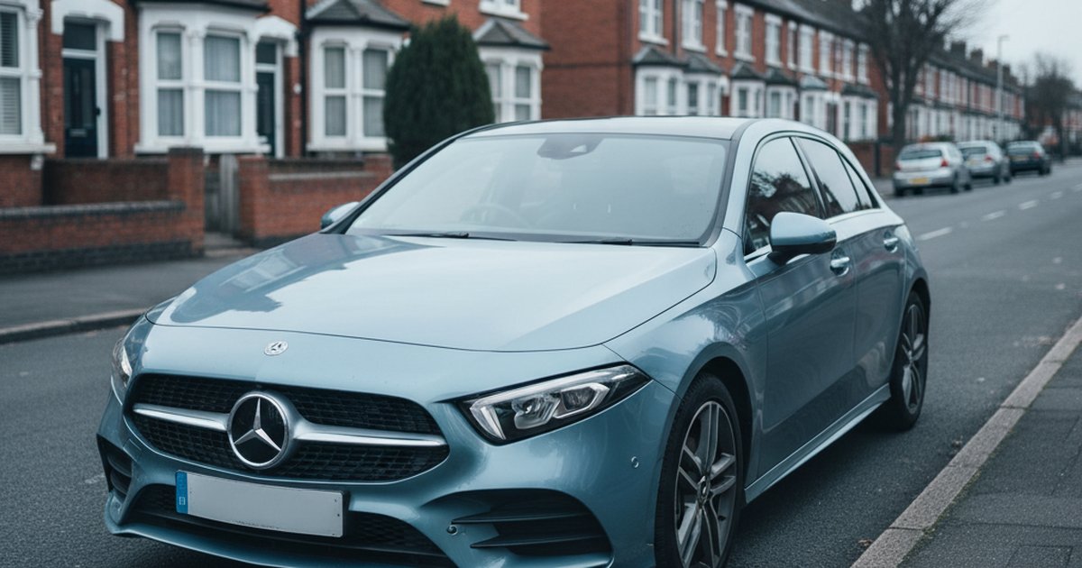 MERCEDES A Class parked on a UK suburban street — PlateInsight reliability analysis