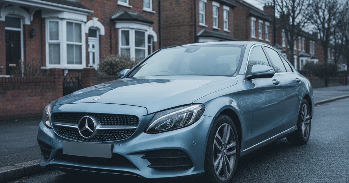 MERCEDES C Class parked on a UK suburban street — PlateInsight reliability analysis