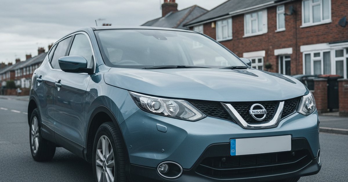 NISSAN Qashqai parked on a UK suburban street — PlateInsight reliability analysis