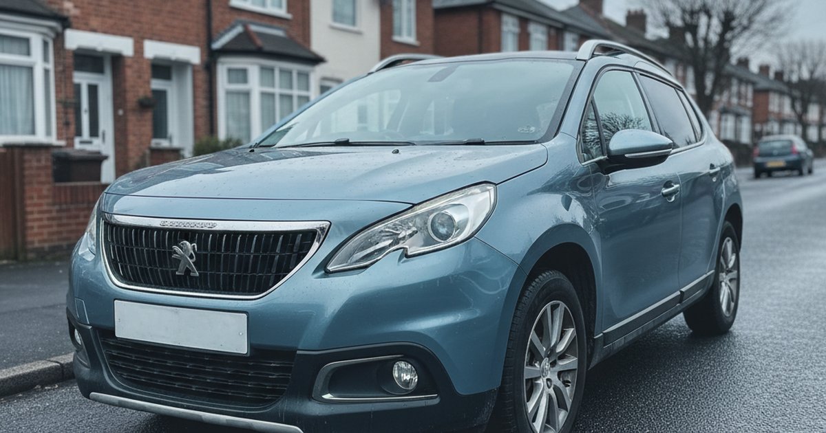 PEUGEOT 2008 parked on a UK suburban street — PlateInsight reliability analysis