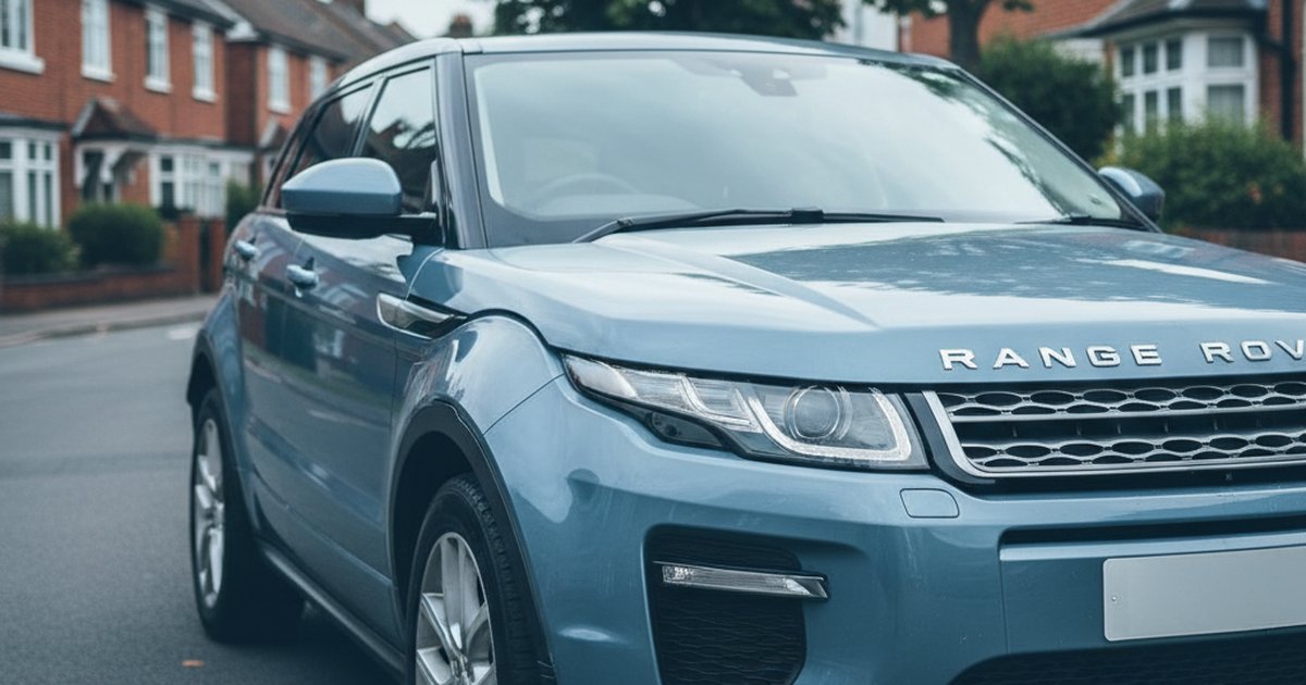 RANGE Rover Evoque parked on a UK suburban street — PlateInsight reliability analysis