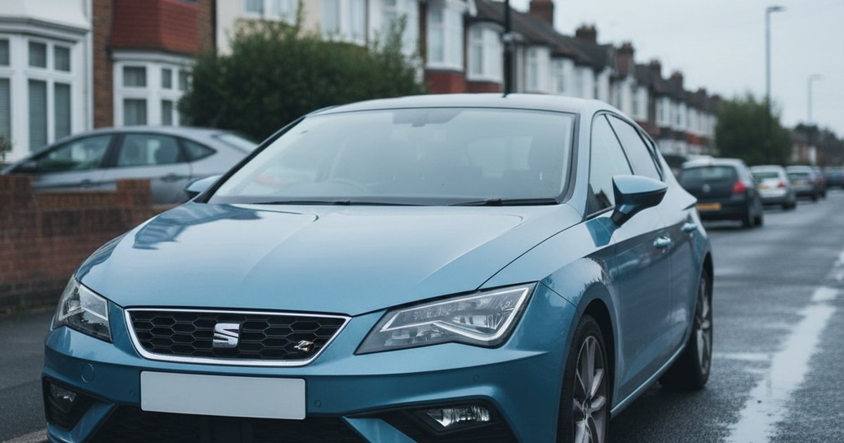 SEAT Leon parked on a UK suburban street — PlateInsight reliability analysis
