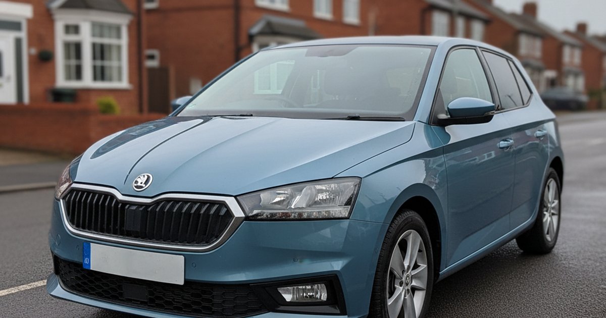SKODA Fabia parked on a UK suburban street — PlateInsight reliability analysis