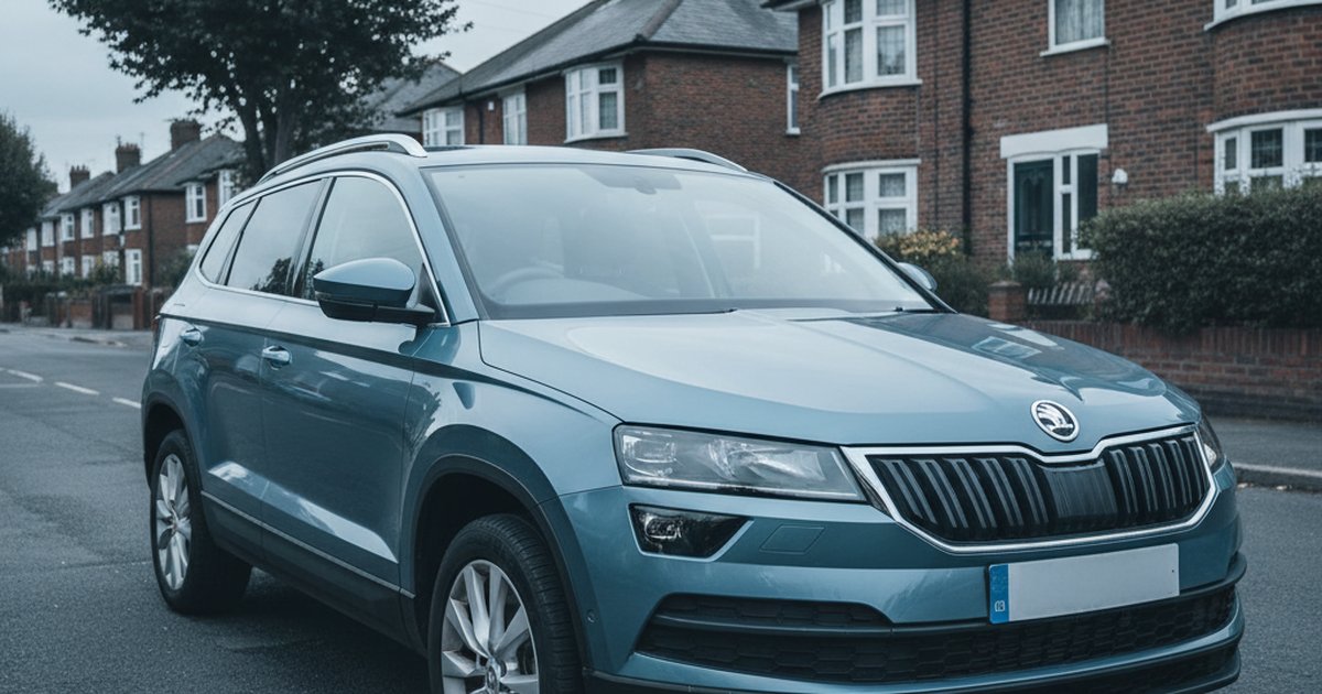 SKODA Karoq parked on a UK suburban street — PlateInsight reliability analysis