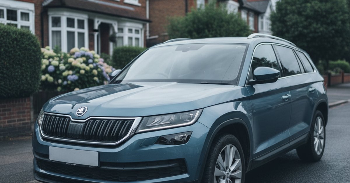 SKODA Kodiaq parked on a UK suburban street — PlateInsight reliability analysis
