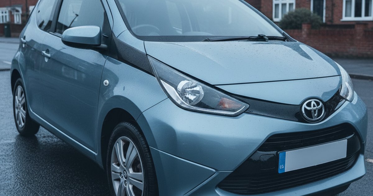 TOYOTA Aygo parked on a UK suburban street — PlateInsight reliability analysis