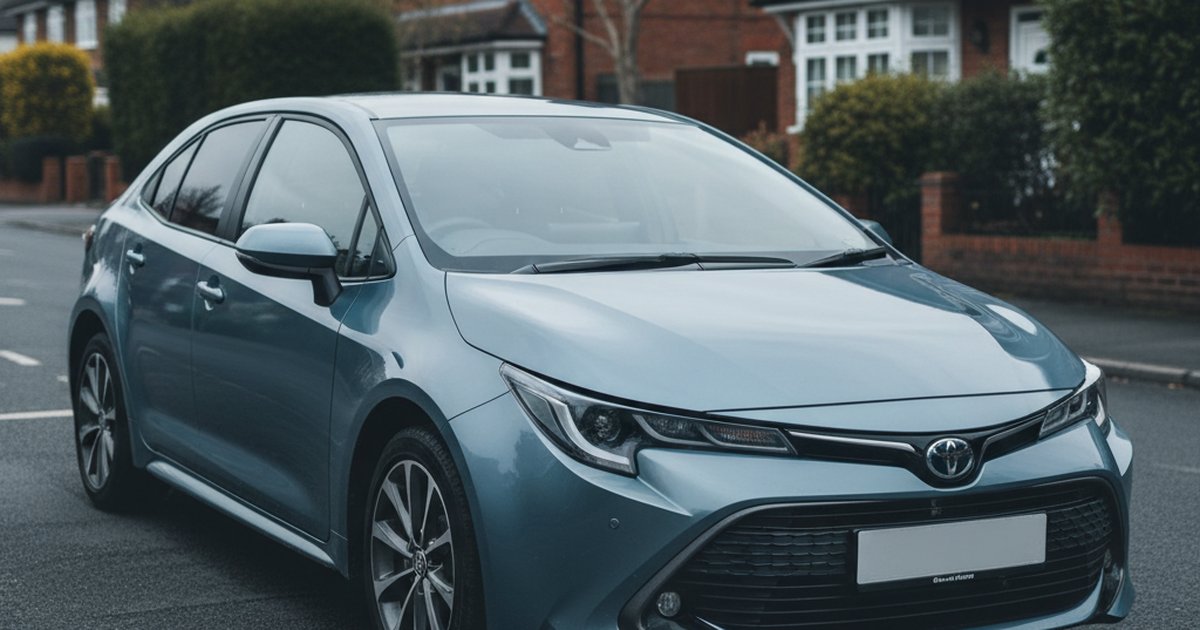 TOYOTA Corolla parked on a UK suburban street — PlateInsight reliability analysis